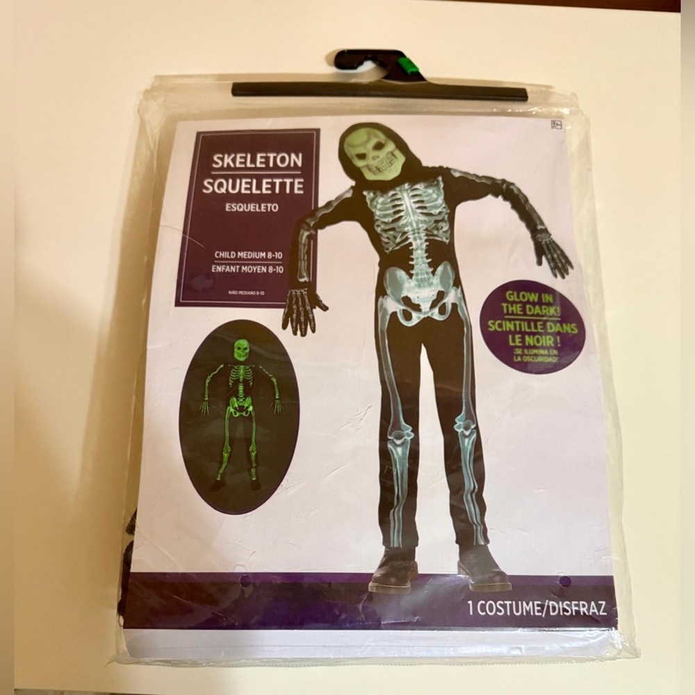 Kids Glow-in-the-Dark Skeleton Costume - Picture 4 of 6